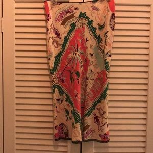 Tibi silk knee length Florida skirt